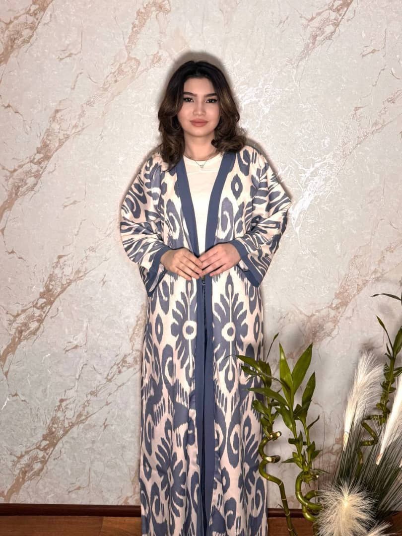 Long ikat coat from WOMEN'S BRAND collection