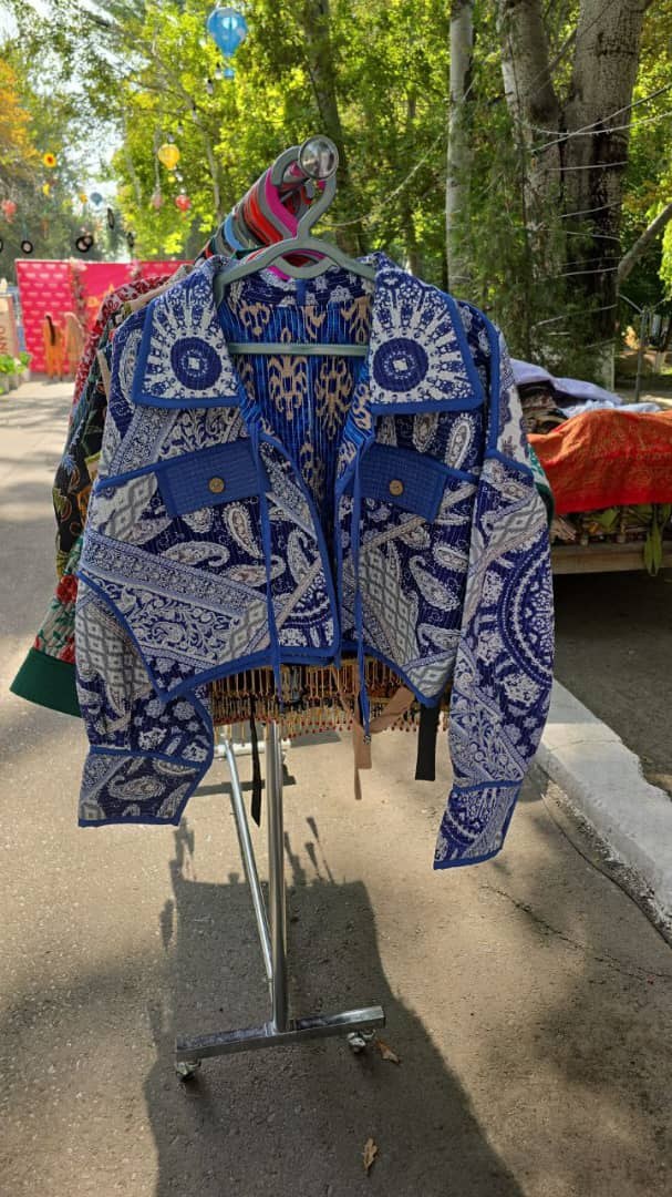Indigo cropped jacket